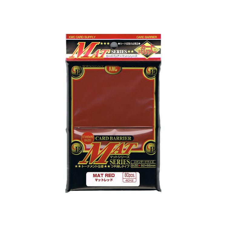KMC Card Barrier Mat Red (80)