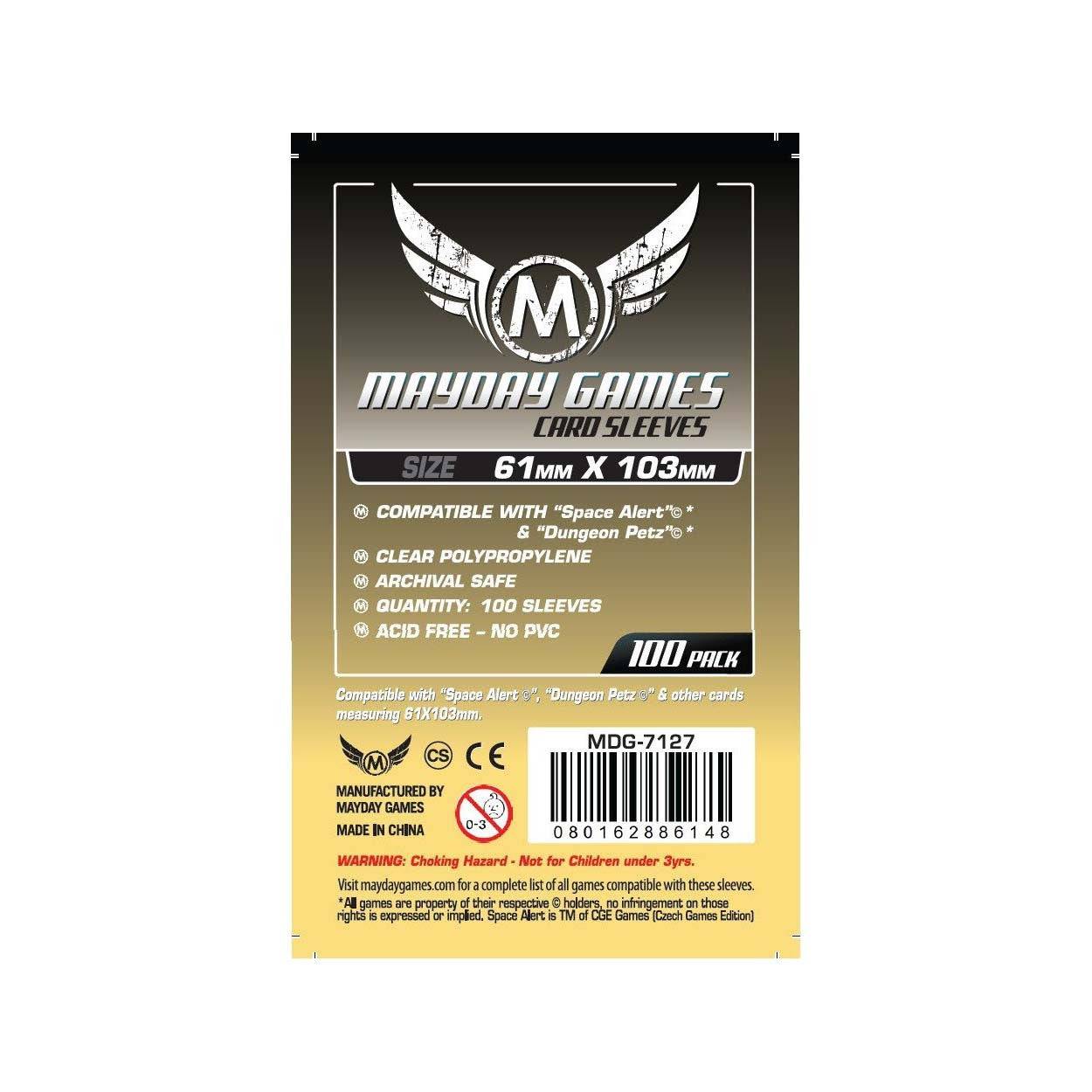 Mayday MDG-7127 Space Alert Card Sleeves (100)