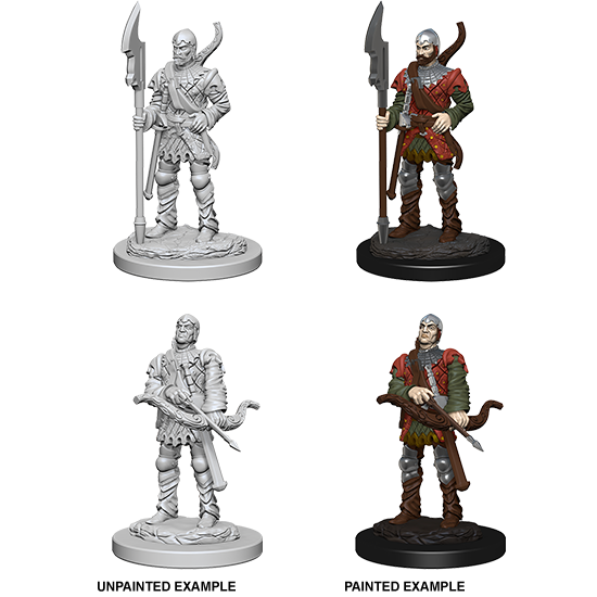 Pathfinder Deep Cuts™ Unpainted Miniatures: 72583 Town Guards