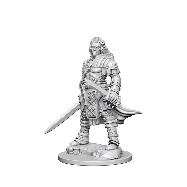 Pathfinder Deep Cuts™ Unpainted Miniatures: 72596 Human Male Fighter