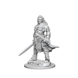 Pathfinder Deep Cuts™ Unpainted Miniatures: 72596 Human Male Fighter