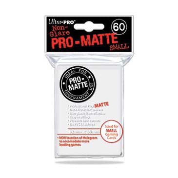 Ultra Pro 60 Matte White Deck Protector Sleeves (Small)