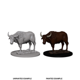 WizKids Deep Cuts™ Unpainted Miniatures: 73099 Oxen