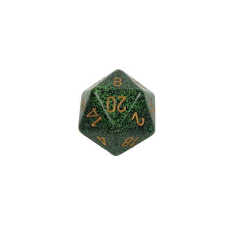 Chessex CHXXS2002 Golden Recon™ Speckled 34mm d20 single