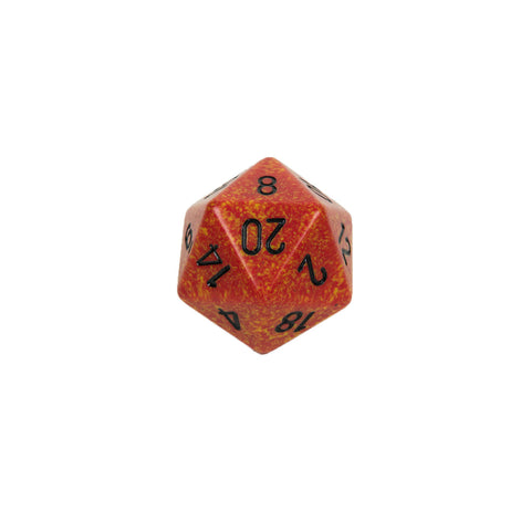 Chessex CHXXS2021 Fire™ Speckled 34mm d20 single