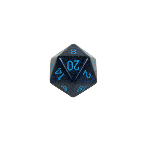 Chessex CHXXS2053 Cobalt™ Speckled 34mm d20 single