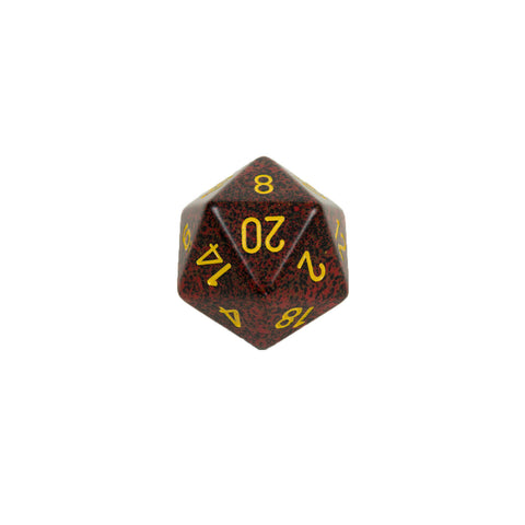 Chessex CHXXS2079 Mercury™ Speckled 34mm d20 single