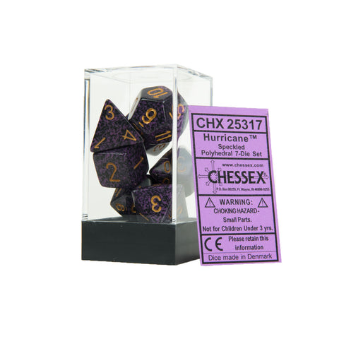 Chessex CHX25317 Hurricane™ Speckled Polyhedral Dice Set