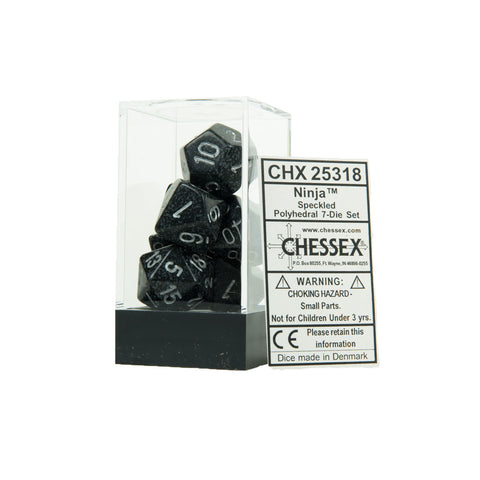 Chessex CHX25318 Ninja™ Speckled Polyhedral Dice Set