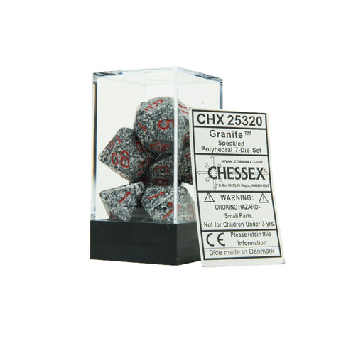 Chessex CHX25320 Granite™ Speckled Polyhedral Dice Set