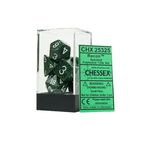 Chessex CHX25325 Recon™ Speckled Polyhedral Dice Set