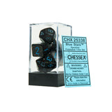 Chessex CHX25338 Blue Stars™ Speckled Polyhedral Dice Set