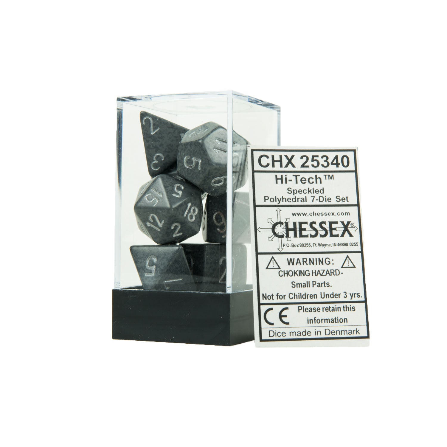 Chessex CHX25340 Hi-Tech™ Speckled Polyhedral Dice Set