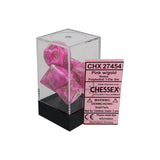 Chessex CHX27454 Pink w/ gold Vortex Polyhedral Dice Set