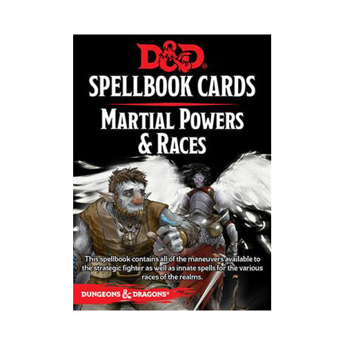 D&D 5th Edition Spellbook Cards - Martial Powers & Races