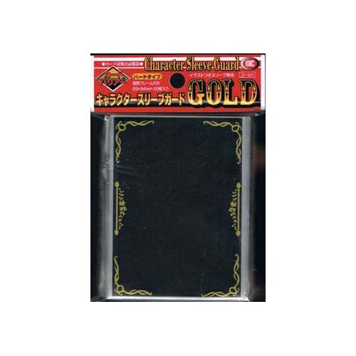 KMC Character Sleeve Guard Clear with Gold (60)