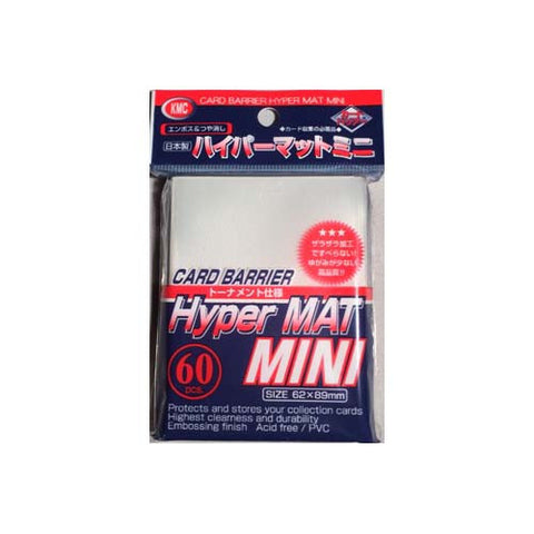 KMC Sleeves: Hyper Mat Mini - Clear (60) KMC Sleeves: Hyper Mat Mini - Clear (60)