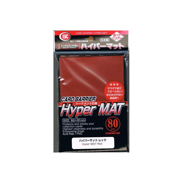 KMC Card Barrier Hyper Matte Red (80)