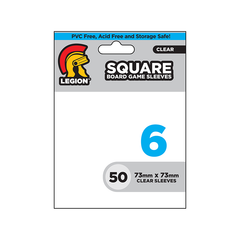 Legion Board Game Sleeves - Square Clear (50)