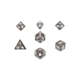 MDG 4203 Ethereal Black w/ White Mini Polyhedral Dice Set