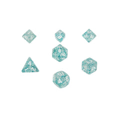 MDG 4212 Ethereal Light Blue w/ White Mini Polyhedral Dice Set