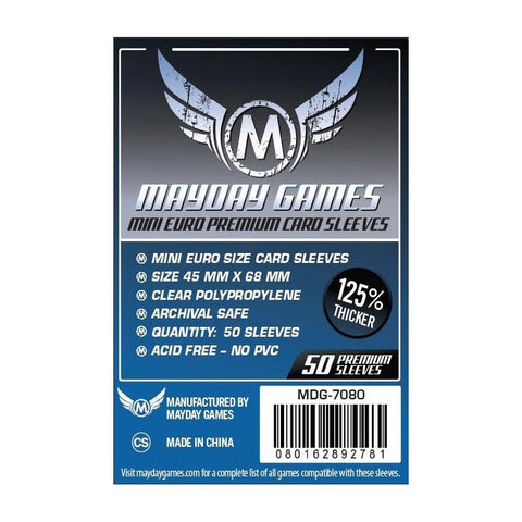 Mayday MDG-7080 Mini Euro Premium Card Sleeves (50)