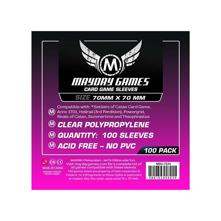 Mayday MDG-7124 Small Square Card Sleeves (100)