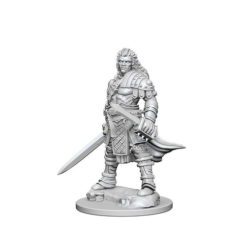 Pathfinder Deep Cuts™ Unpainted Miniatures: 72596 Human Male Fighter