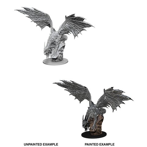 Pathfinder Deep Cuts™ Unpainted Miniatures: 73186 Silver Dragon