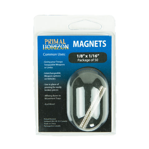 Primal Horizon Magnets: 1/8 in x 1/16 in (50)