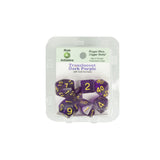 Role 4 Initiative 50114 Translucent Dark Purple w/ Gold Polyhedral Dice Set (7-ct)