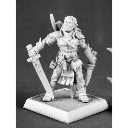 Reaper Pathfinder Miniatures: 60035 Valeros, Male Iconic Fighter (version 2)