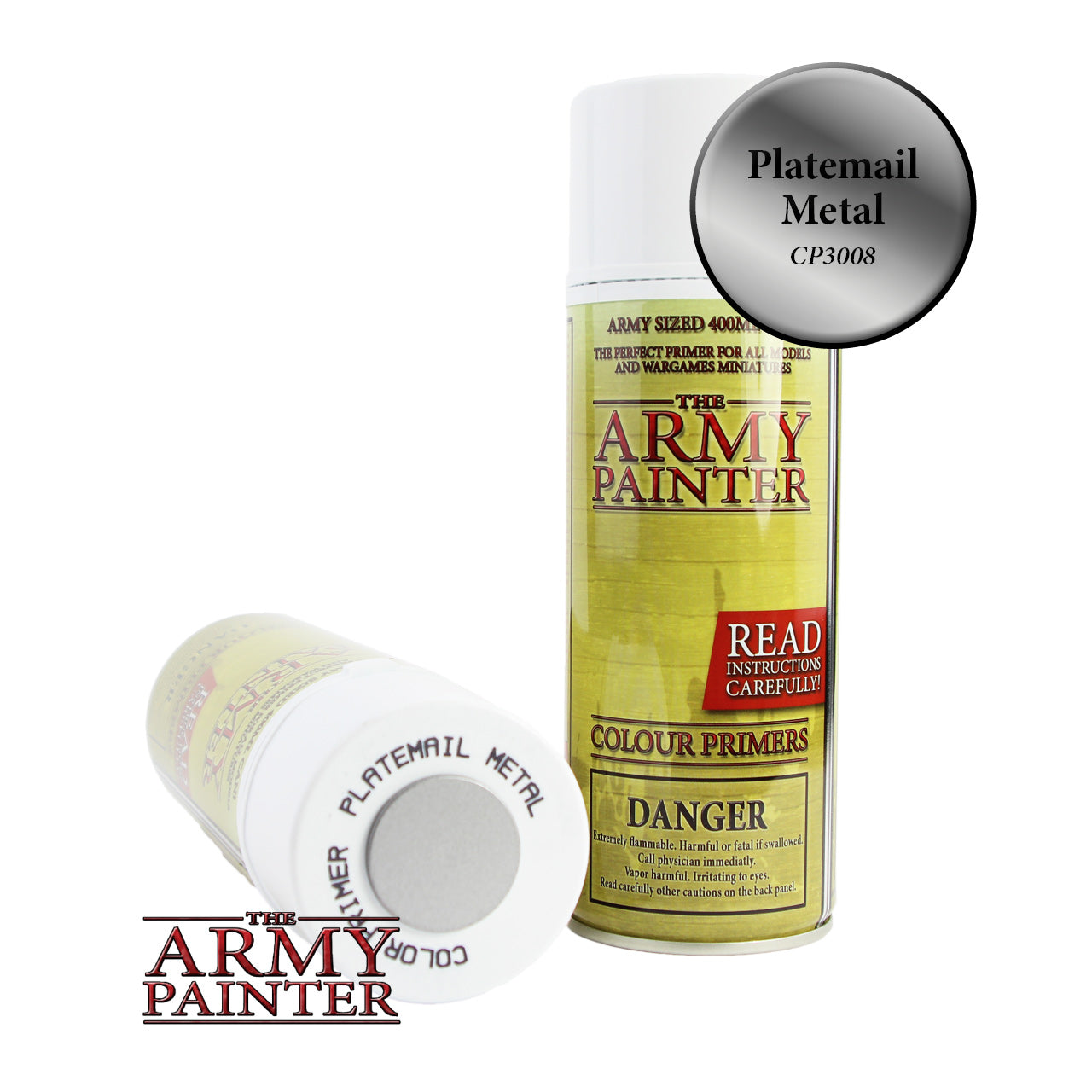 The Army Painter Colour Primer: Plate Mail Metal (Spray)