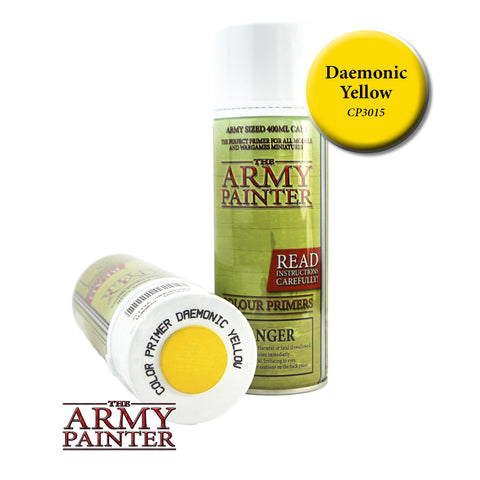 The Army Painter Colour Primer: Daemonic Yellow (Spray)
