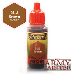 The Army Painter Warpaints Washes: Mid Brown Quickshade (18ml)