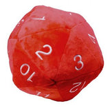 Jumbo 10" Plush D20 Red w/ White Numbering