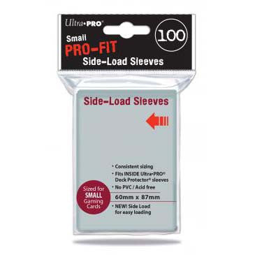 Ultra Pro Pro-Fit Small Deck Protector Sleeves Side Load Clear (100)