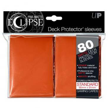 Ultra Pro Pro-Matte Eclipse Standard Deck Protector Sleeves Orange (80)