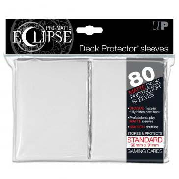 Ultra Pro Pro-Matte Eclipse Standard Deck Protector Sleeves White (80)