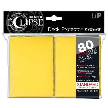 Ultra Pro Pro-Matte Eclipse Standard Deck Protector Sleeves Yellow (80)