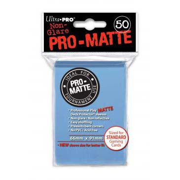 Ultra Pro Pro-Matte Standard Deck Protector Sleeves Light Blue (50)