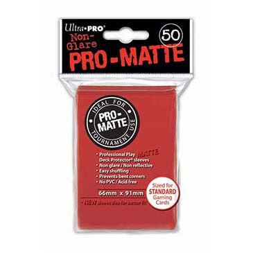 Ultra Pro Pro-Matte Standard Deck Protector Sleeves Red (50)