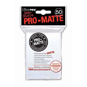 Ultra Pro Pro-Matte Standard Deck Protector Sleeves White (50)