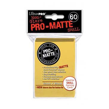 Ultra Pro Pro-Matte Small Deck Protector Sleeves Yellow (60)
