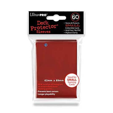 Ultra Pro Small Deck Protector Sleeves Red (60)