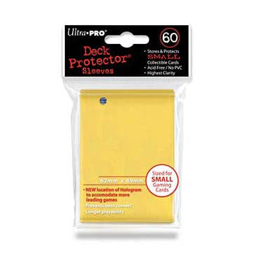 Ultra Pro Small Deck Protector Sleeves Yellow (60)