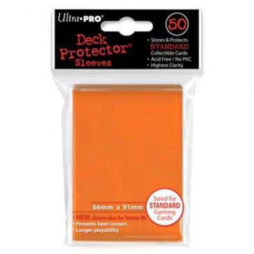 Ultra Pro Standard Deck Protector Sleeves Orange (50)