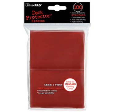 Ultra Pro Standard Deck Protector Sleeves Red (100)
