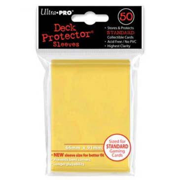 Ultra Pro Standard Deck Protector Sleeves Yellow (50)