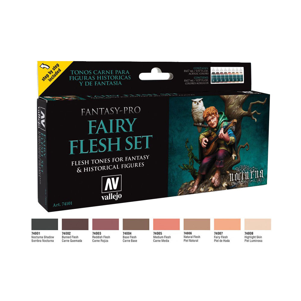 Vallejo 74.101 Fantasy Pro: Fairy Flesh Set
